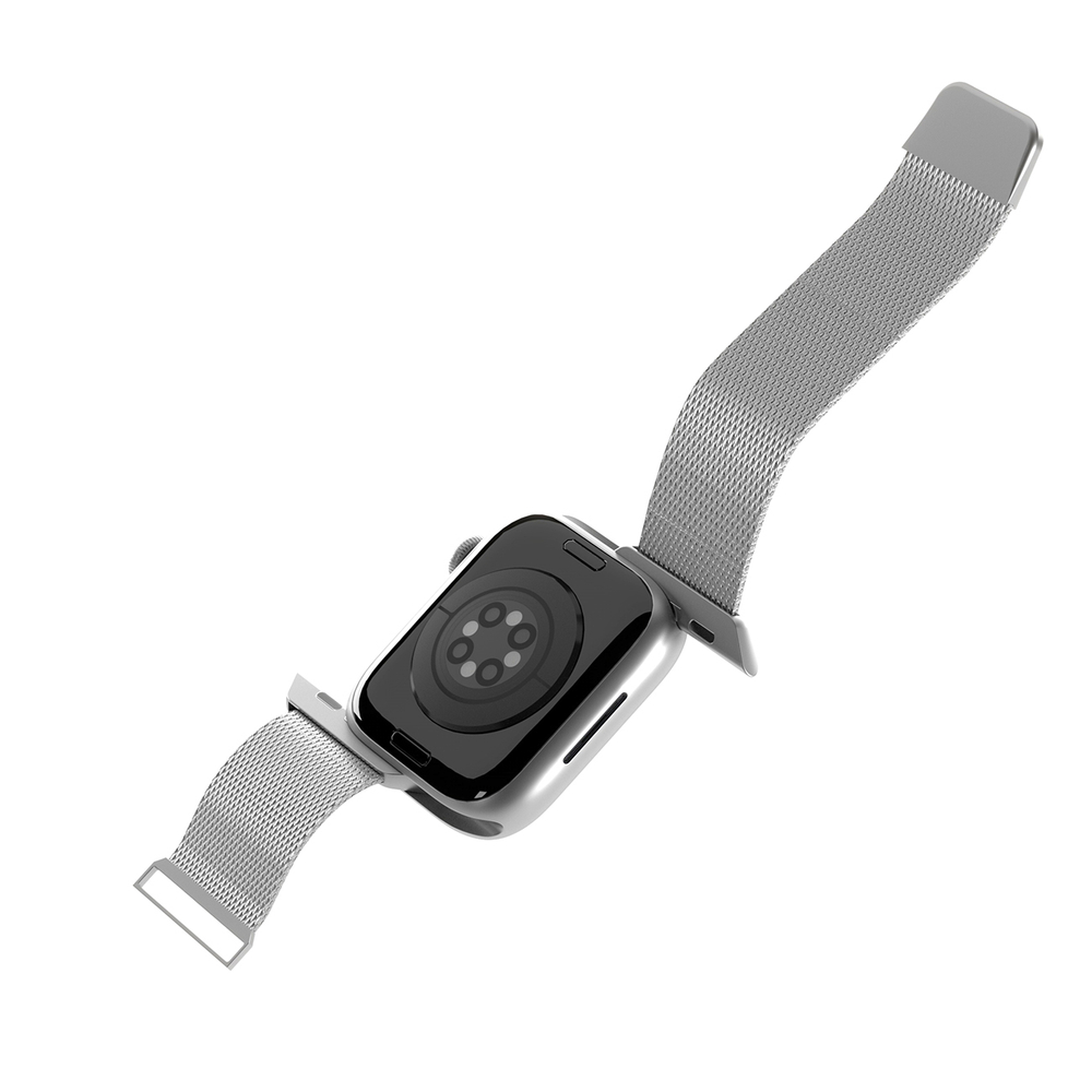 Ремешок Puro Milanese для Apple Watch 42 / 44 / 45 / 49 mm, серебристый