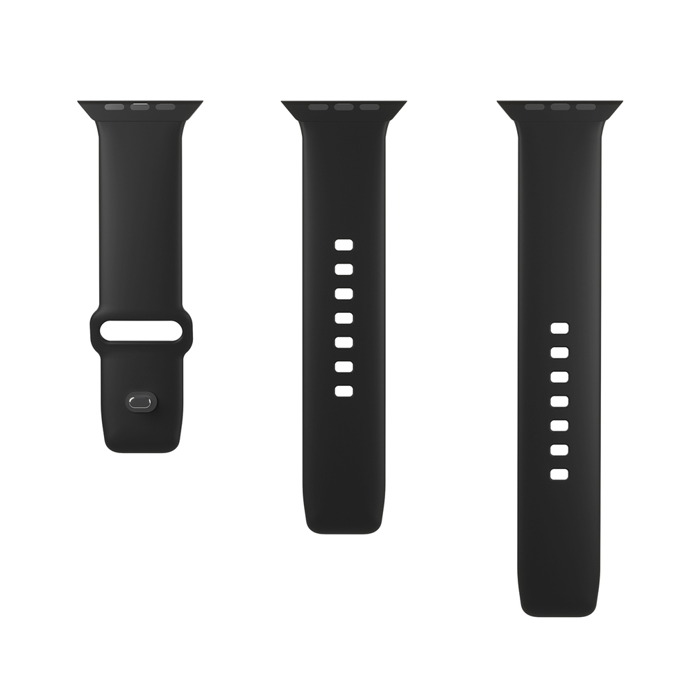 Puro Icon Silicone Strap for Apple Watch 38 / 40 / 41 mm, Black
