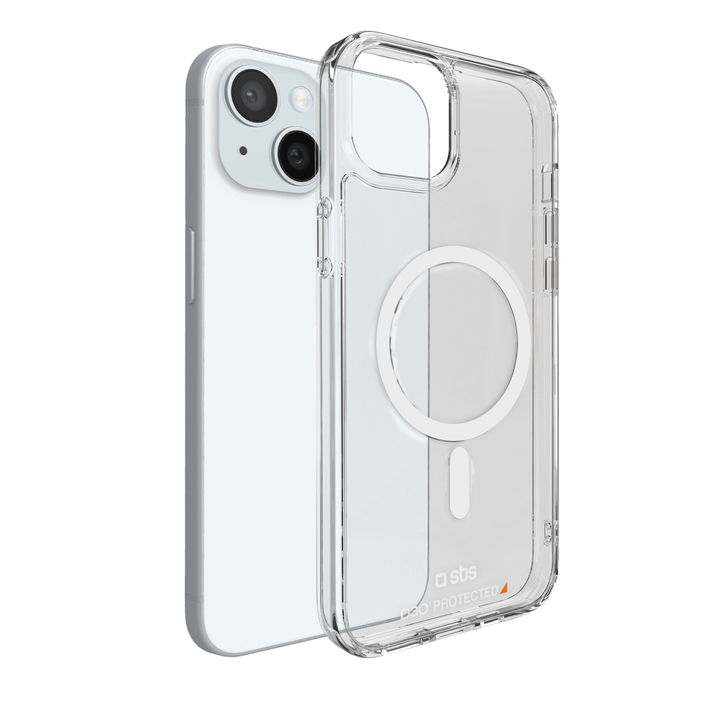SBS iPhone 15 Case D3O MagSafe, Clear