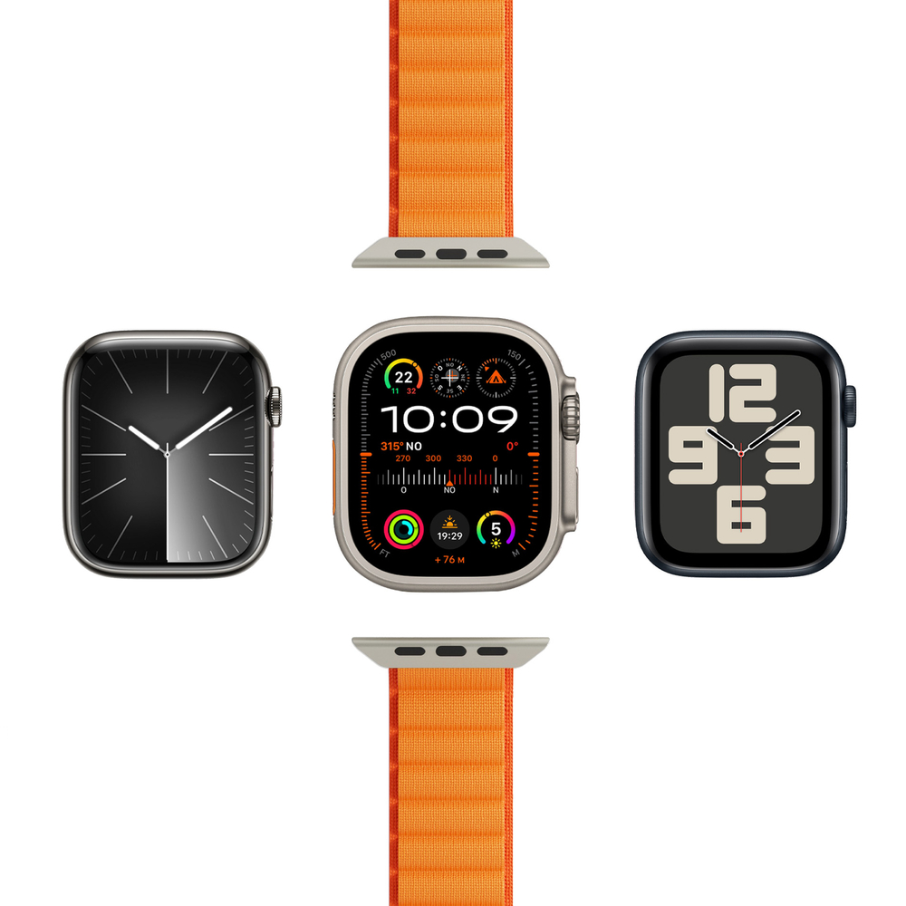 Нейлоновый ремешок Puro Extreme для Apple Watch 42 / 44 / 45 / 49 мм, оранжевый