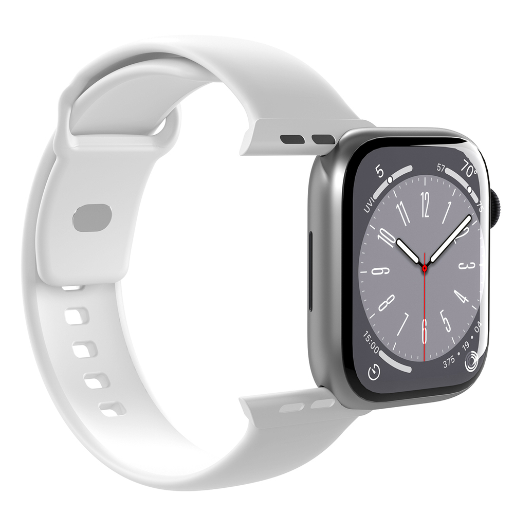 Puro Apple Watch 42 / 44 / 45 / 49 mm siksniņa Icon Silicone, balta