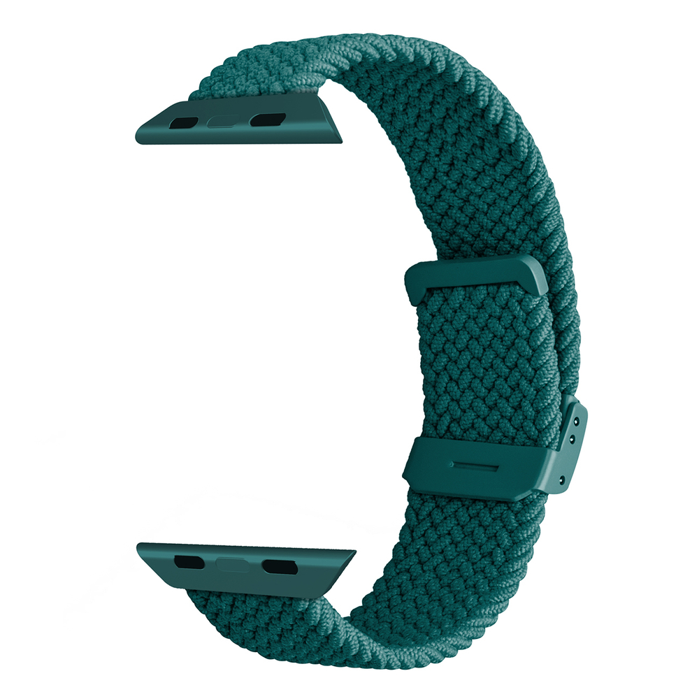 Puro Apple Watch 42 / 44 / 45 / 49 mm siksniņa Loop Nylon, tumši zaļa