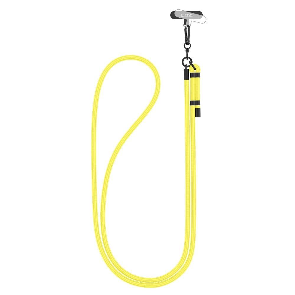 Tech-Protect C1S Rope Crossbody Universal Phone Strap, Yellow