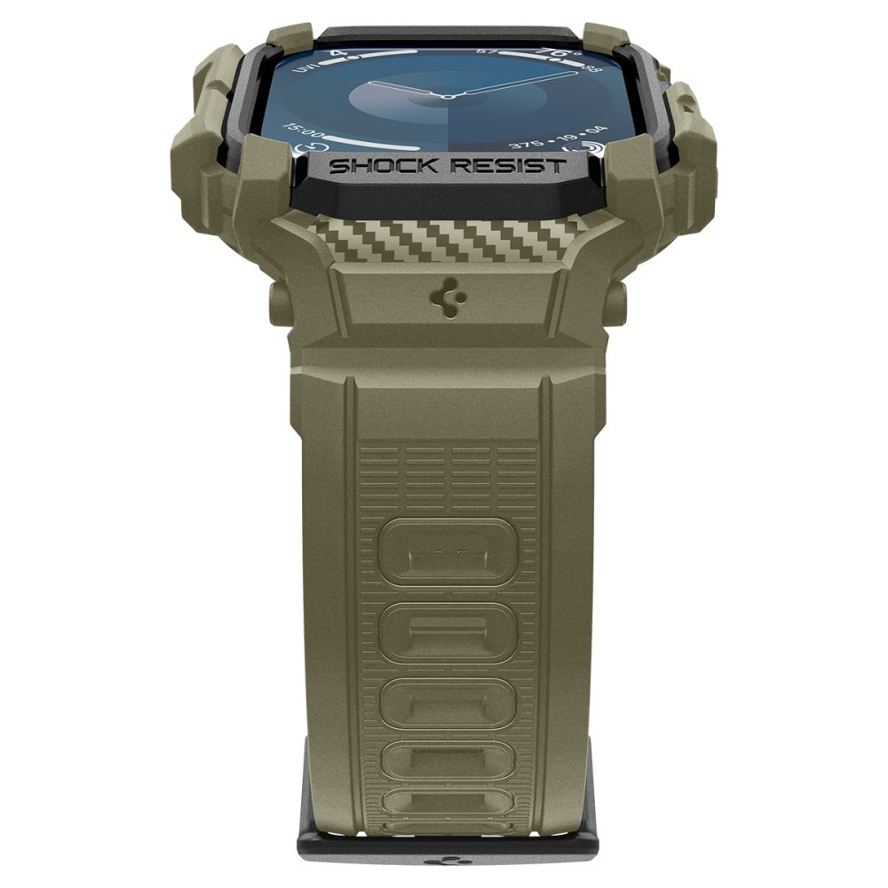Spigen Rugged Armor Pro Strap for Apple Watch 10 (46mm), Green