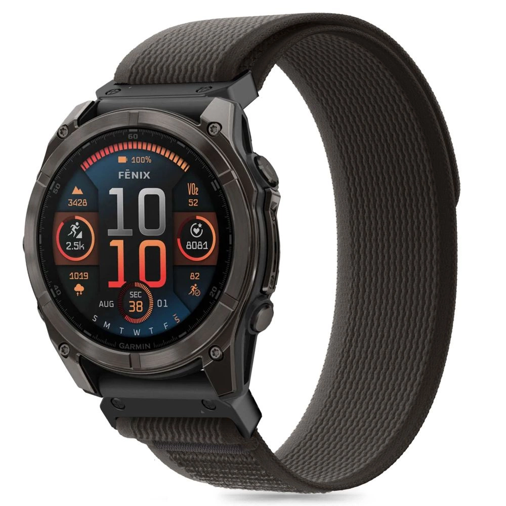 TECH-PROTECT NYLON GARMIN FENIX 5 / 6 PRO 7 8 (47 MM) E BLACK/ORANGE