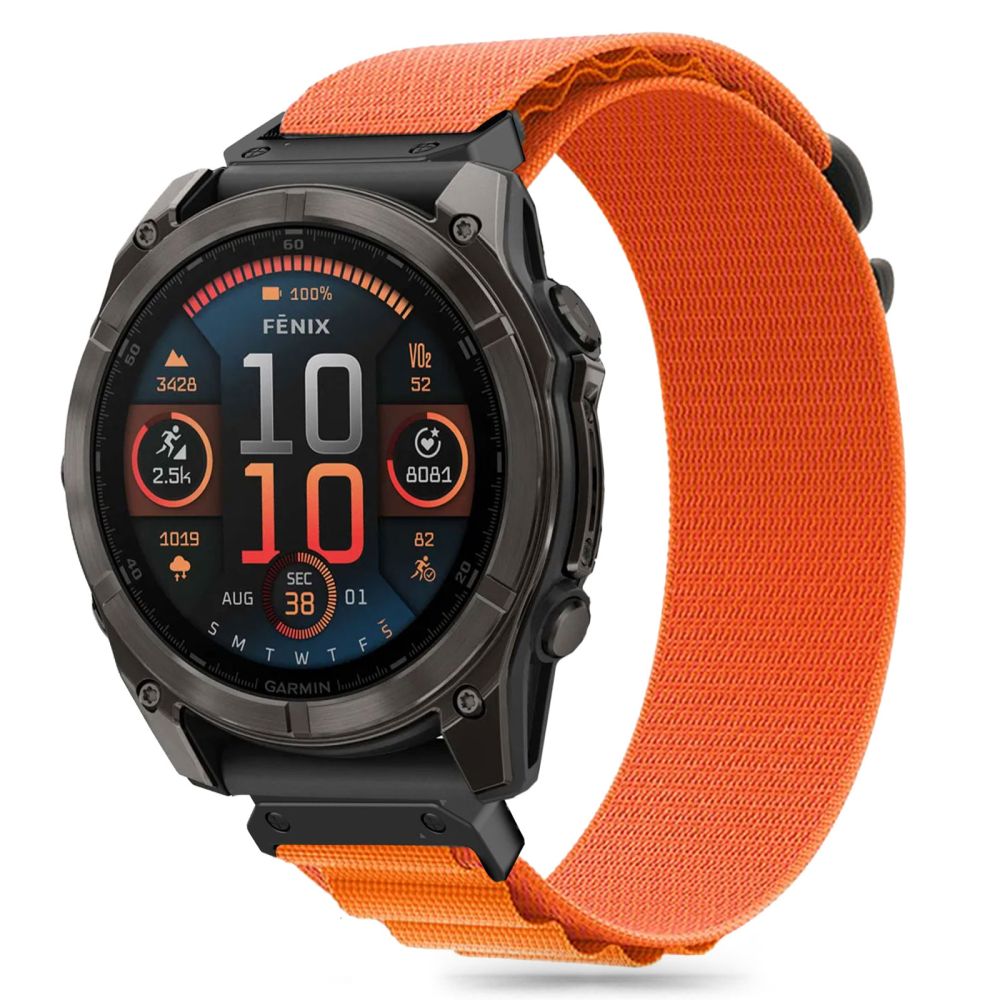 TECH-PROTECT NYLON PRO GARMIN FENIX 5X / PLUS 6X 7X 8 (51 ММ) ОРАНЖЕВЫЙ