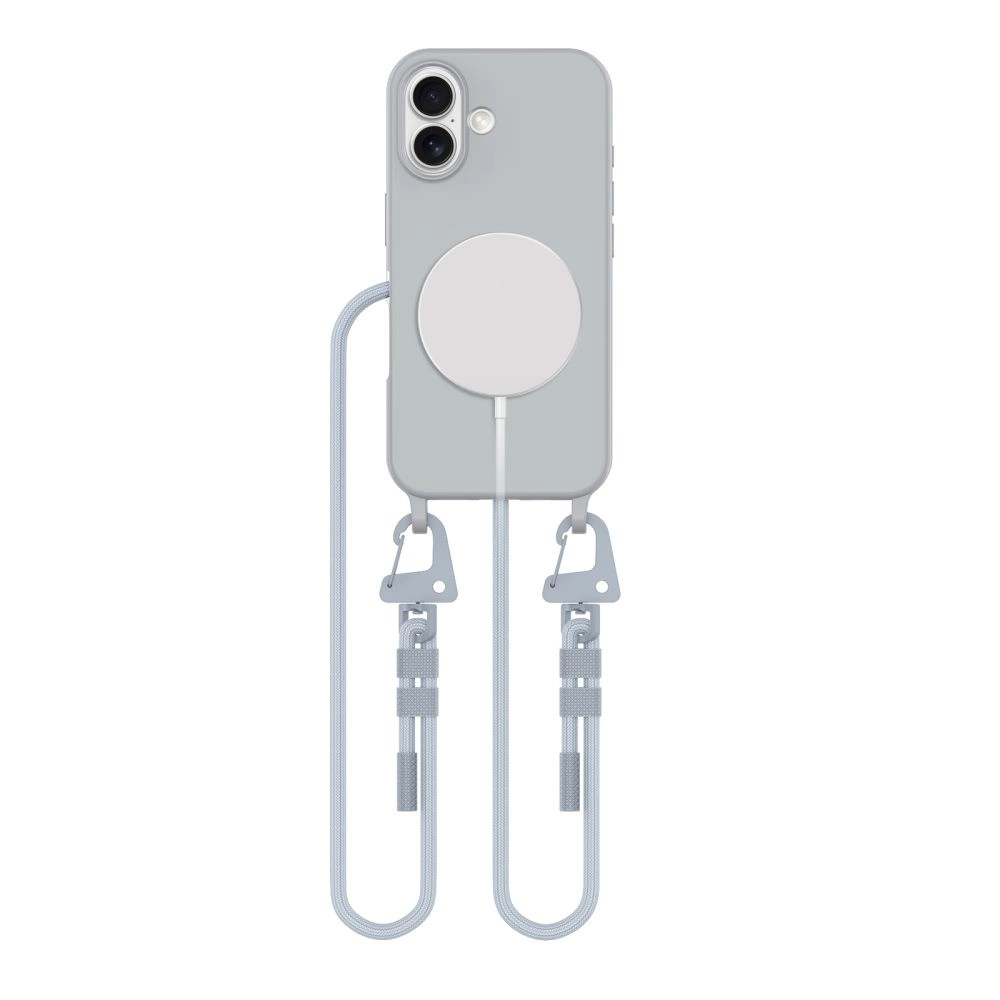 Tech-Protect iPhone 16 Case MagNecklace MagSafe, Gray