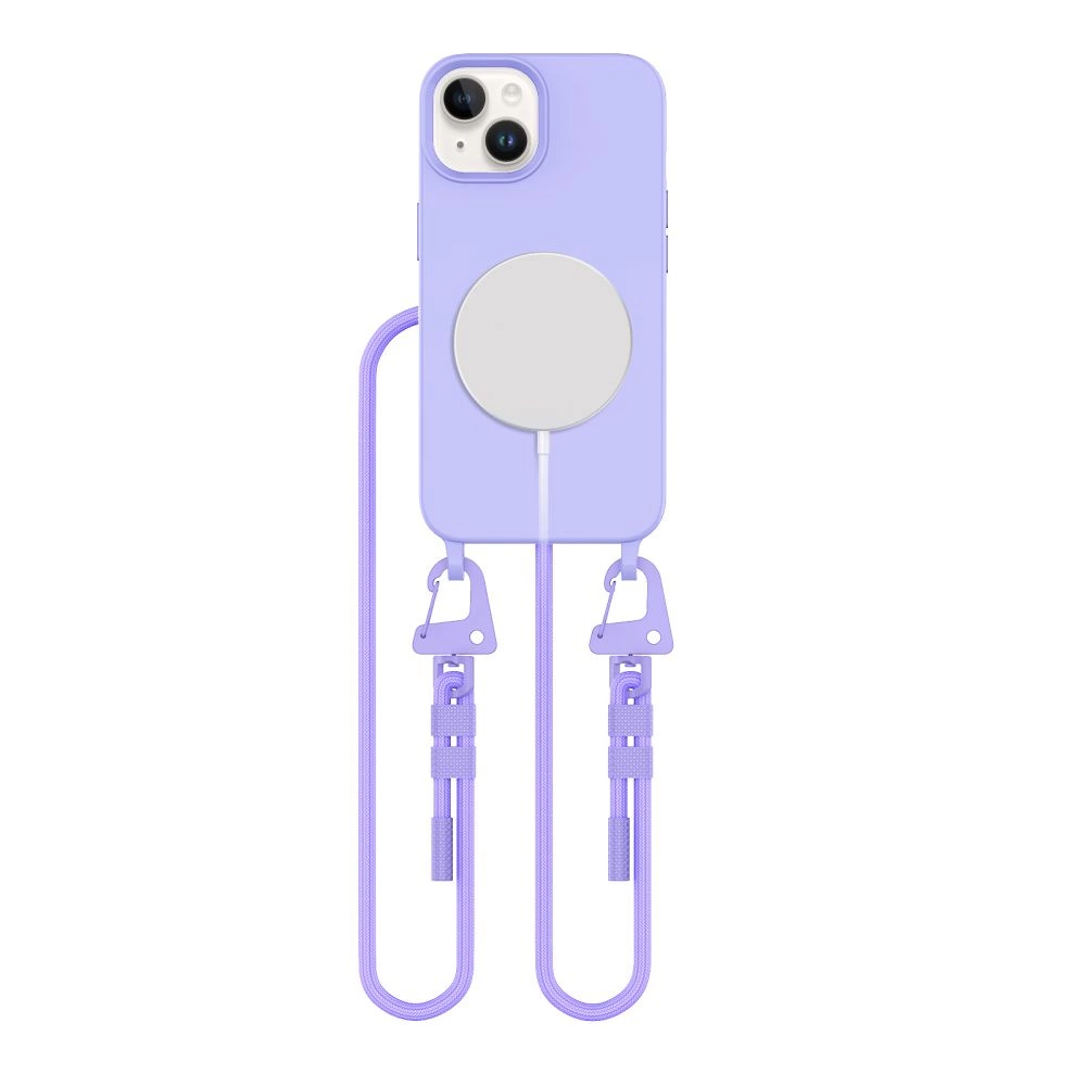 Tech-Protect iPhone 15 vāciņš MagNecklace MagSafe, lavandas
