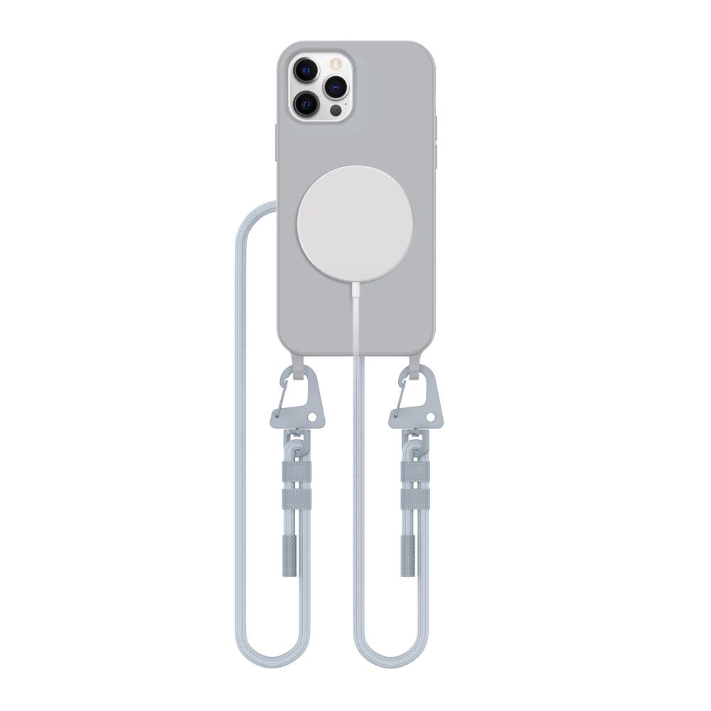 Tech-Protect iPhone 12 / 12 Pro Case MagNecklace MagSafe, Gray