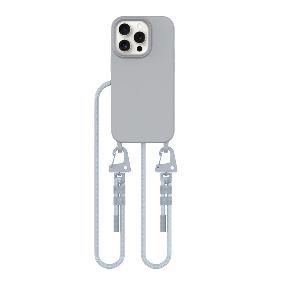 Tech-Protect iPhone 15 Pro Case MagNecklace MagSafe, Gray