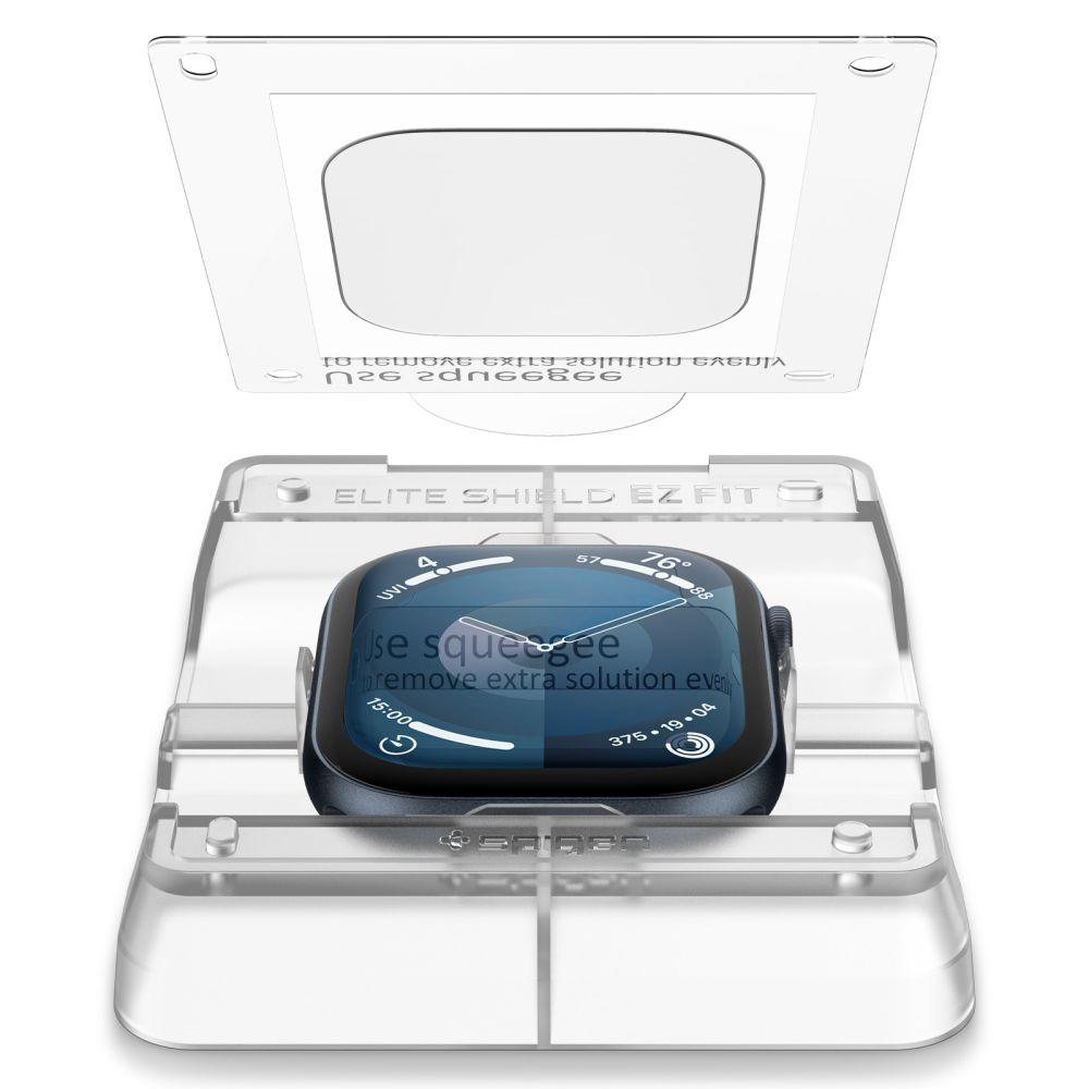 Spigen Elite Shield EZ FIT hibrīda aizsargstikls Apple Watch 10 (42mm), 2 gab.