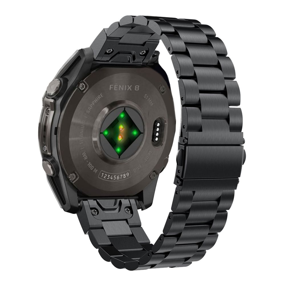 TECH-PROTECT STAINLESS GARMIN FENIX 5X / PLUS 6X PRO 7X 8 (51 MM) BLACK