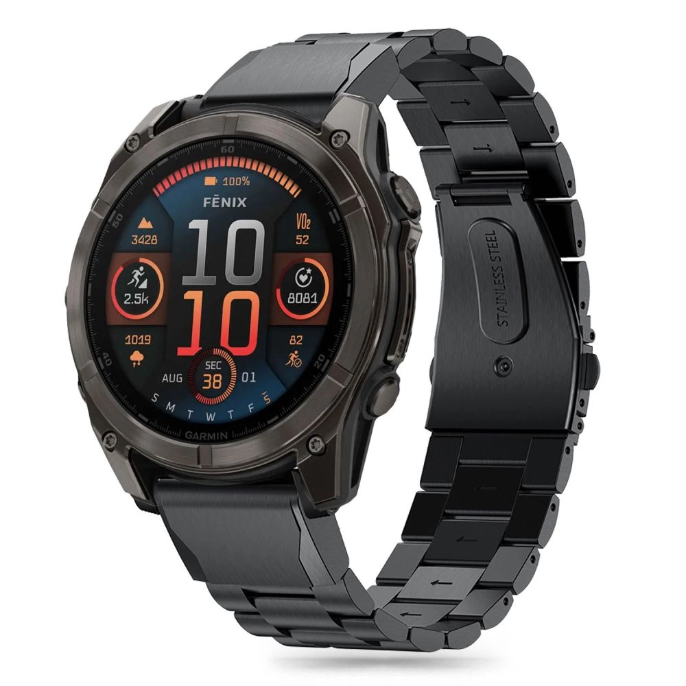 TECH-PROTECT NERŪSĒJOŠĀ GARMIN FENIX 5 / 6 PRO 7 8 (47 MM) E BLACK | STAINLESS