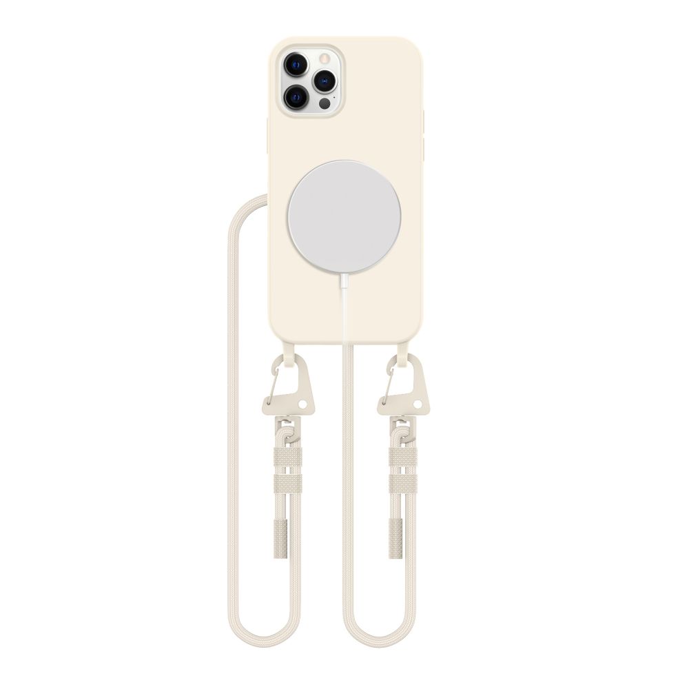 Tech-Protect iPhone 12 / 12 Pro Case MagNecklace MagSafe, Beige