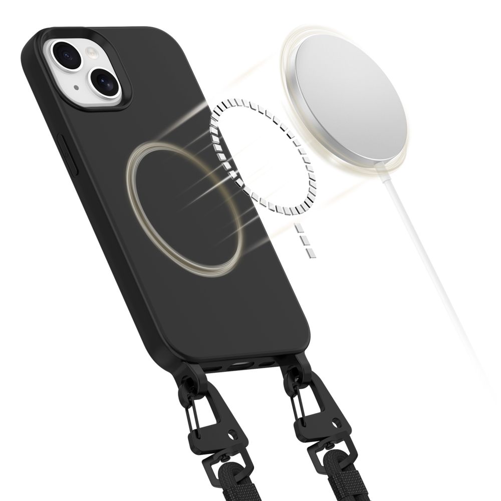 Tech-Protect iPhone 14 Case MagNecklace MagSafe, Black