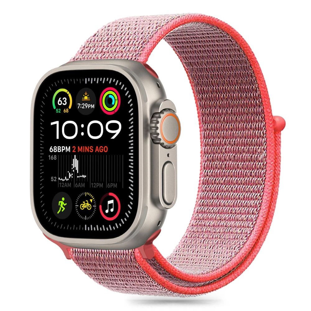 TECH-PROTECT NYLON APPLE WATCH 6 / 7 8 9 10 SE (40 41 42 MM) KARSTI ROZĀ KRĀSĀ | HOT PINK