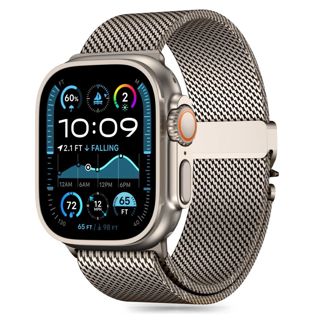 Tech-Protect Milano siksniņa Apple Watch (44 / 45 / 46 / 49 mm), titāna