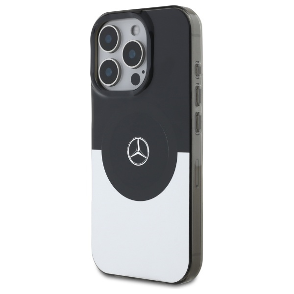 Mercedes iPhone 16 Pro vāciņš Double Layer BiColor MagSafe, sudraba