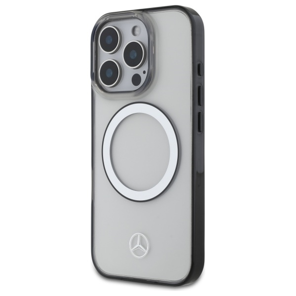 Mercedes iPhone 16 Pro Case Printed Logo MagSafe, Clear
