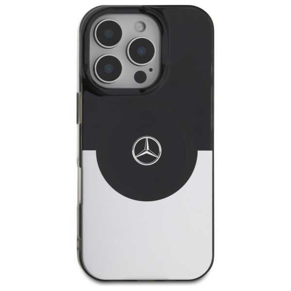 Mercedes iPhone 16 Pro Max Case Double Layer BiColor MagSafe, Silver