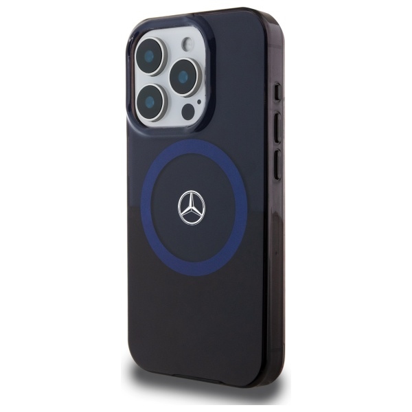 Mercedes iPhone 16 Pro Max vāciņš Double Layer BiColor MagSafe, zils