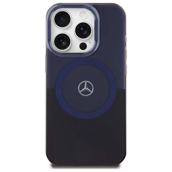 Mercedes iPhone 16 Pro Max vāciņš Double Layer BiColor MagSafe, zils