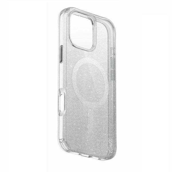 Uniq case Coehl Lumino iPhone 16 Pro 6.3" Magnetic Charging silver/sparkling silver