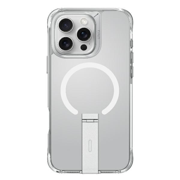 Uniq Eleva Case for iPhone 16 Pro with Vertica Stand, Transparent