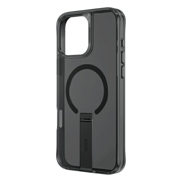 Uniq apvalks Eleva ar Vertica Stand iPhone 16 Pro Max 6,9" melns/oglekļa melns | case with 6.9" black/carbon...