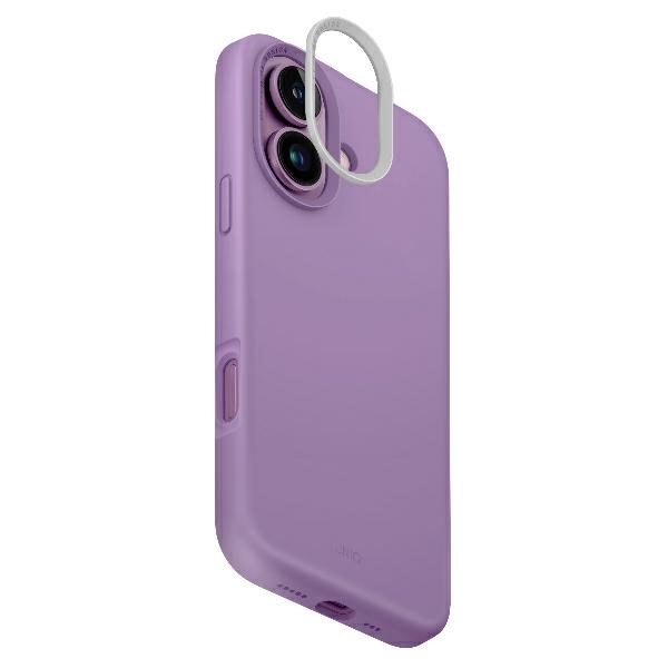 Uniq Lino Hue iPhone 16 6.1" Magclick uzlādes futrālis rozā/pelēks rozā krāsā | Charging case pink/gray pink