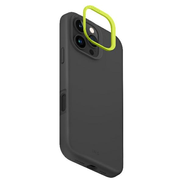Uniq Lino Hue iPhone 16 Pro Max 6.9" Magclick Charging case grey/charcoal grey