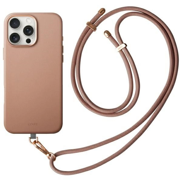Uniq Coehl Muse iPhone 16 Pro 6.3" case Magnetic Charging dusty nude