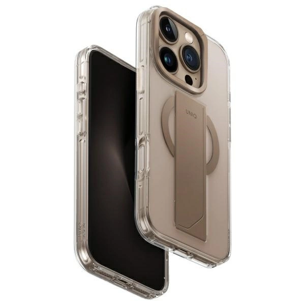 Uniq Heldro Max case iPhone 16 Pro Max 6.9" Magclick Charging gold/taupe gold