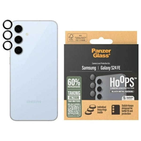 PanzerGlass Hoops Camera Sam S23 FE S711 black/black 1464 camera lens protector hoop optic rings