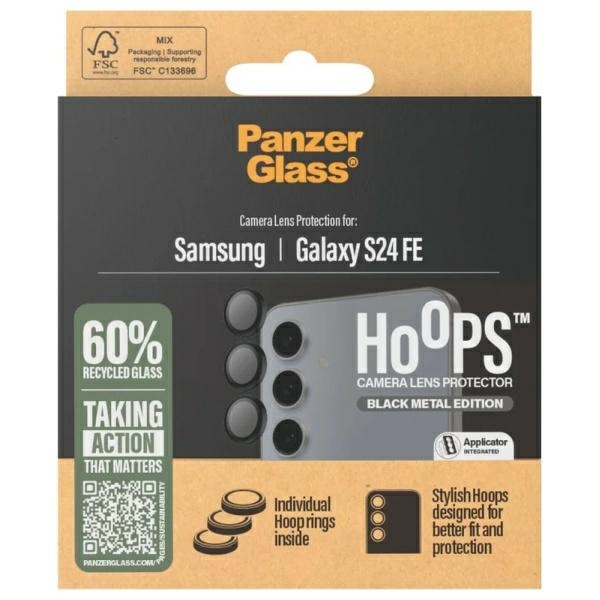 PanzerGlass Hoops Camera Sam S23 FE S711 black/black 1464 camera lens protector hoop optic rings