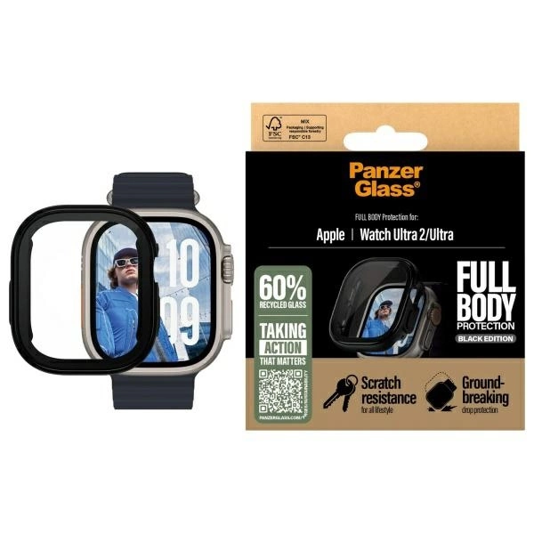 PanzerGlass Snappie pilns korpuss Apple Watch Ultra 2 Black/Black 3724 | Full Body