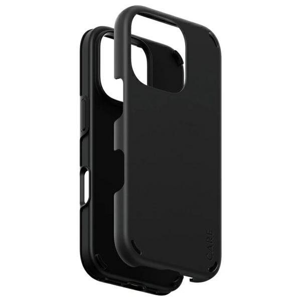 PanzerGlass iPhone 16 Pro vāciņš CARE Feature Double Defense, melns