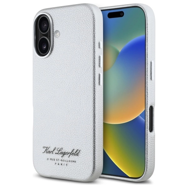 Karl Lagerfeld iPhone 16 Case Hotel RSG, Gray