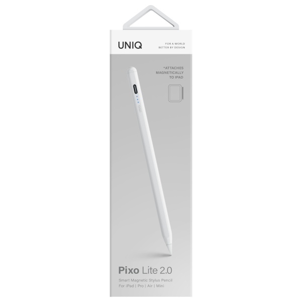 Магнитный стилус Uniq Pixo Lite 2.0 для iPad белый/голубиный белый