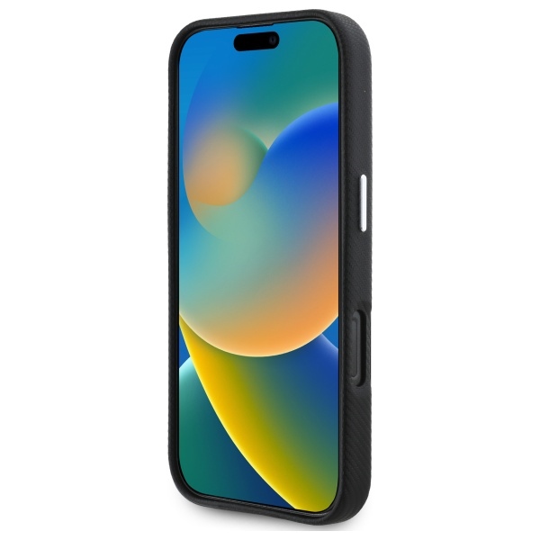 BMW M Edition Kevlar Metal vāciņš iPhone 16 Pro Melns