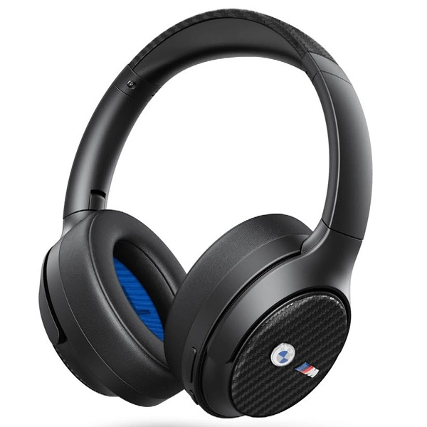 BMW Bluetooth ANC austiņas BMBHKL601MTCAK melnas/ melnas ar metālisku logotipu | Headphones Black/Black Encmetal Logos