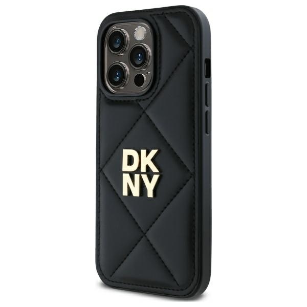 DKNY iPhone 14 Pro Case Quilted Stack Logo, Black