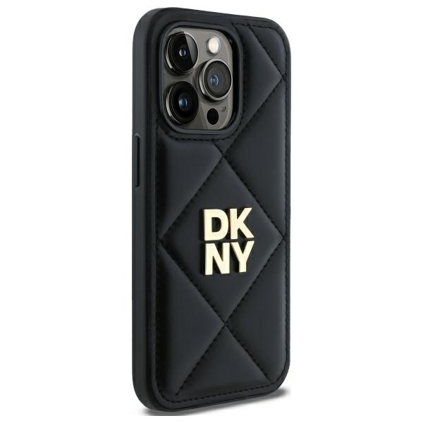 DKNY iPhone 14 Pro Case Quilted Stack Logo, Black