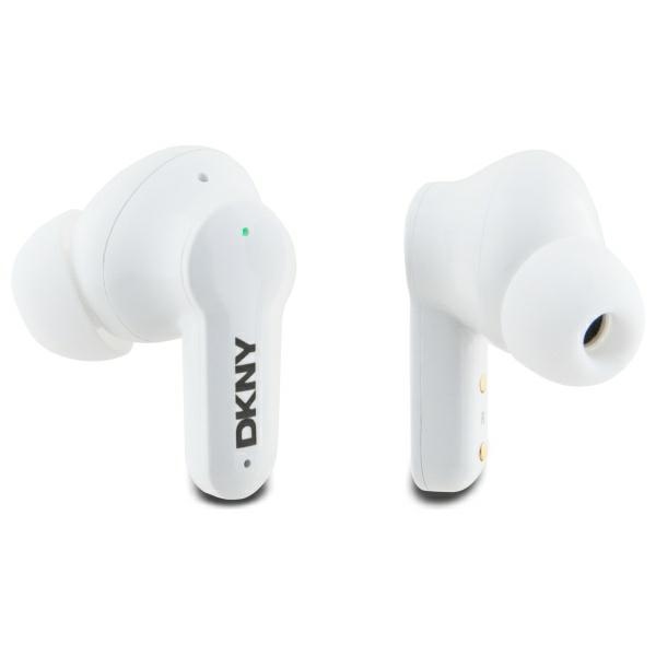 DKNY TWS BT 3D Rubber Matte Finish bezvadu austiņas, melnas