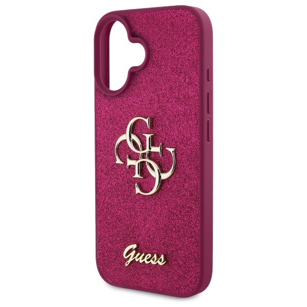 Guess GUHCP16SHG4SGU iPhone 16 6.1" violets/krāsains cietais futrālis Fixed Glitter Big 4G | purple/lpurple...