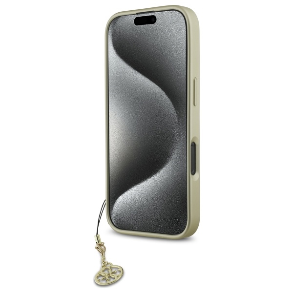 Чехол Guess для iPhone 16 Pro Max 4G Charms Collection, черный