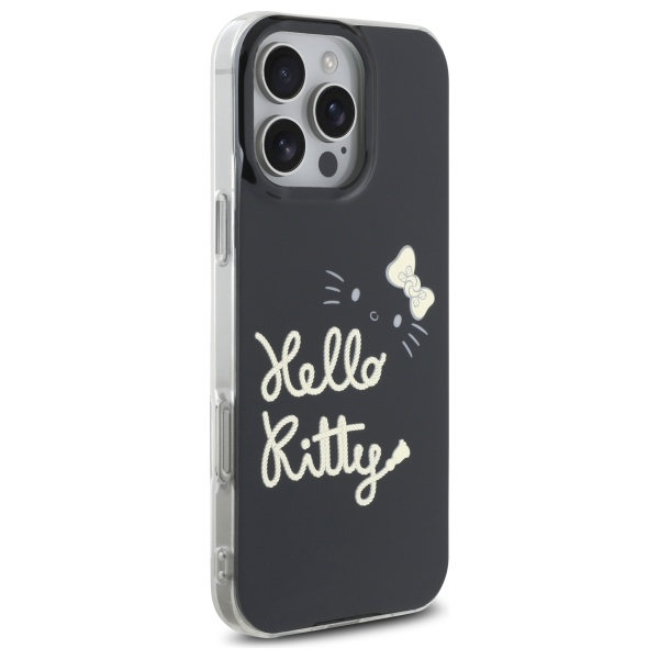 Hello Kitty iPhone 16 Pro Max vāciņš IML Golden Diva MagSafe, melns