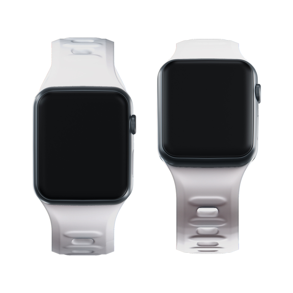 Ремешок 3mk для Apple Watch 42 / 44 / 45 / 49 mm, силиконовый, белый