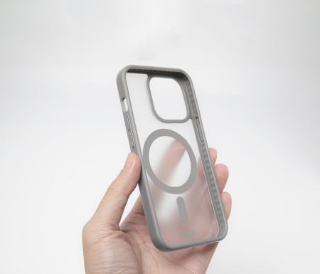 LAUT Huex Protect case with MagSafe for iPhone 15 Pro Max - gray