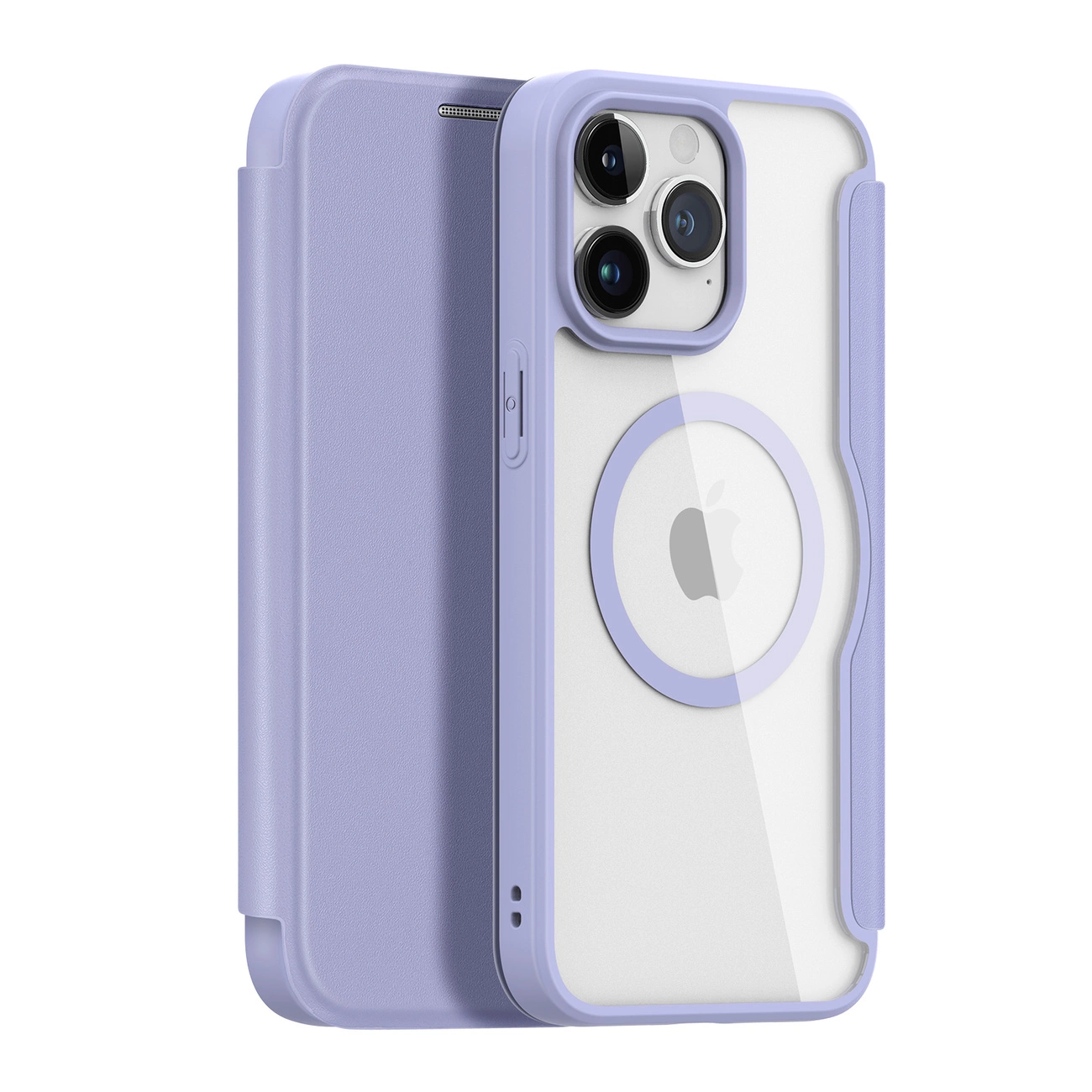 iPhone 15 Pro Max Magnetic MagSafe Flip Case Dux Ducis Skin X - Violets | Purple